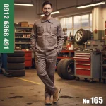 لباس کار مهندسی مدل بوفالو رنگ قهوه ای