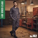لباس کار مهندسی بوفالو کاپشن شلوار طوسی نارنجی پارچه کجراه فلامنت