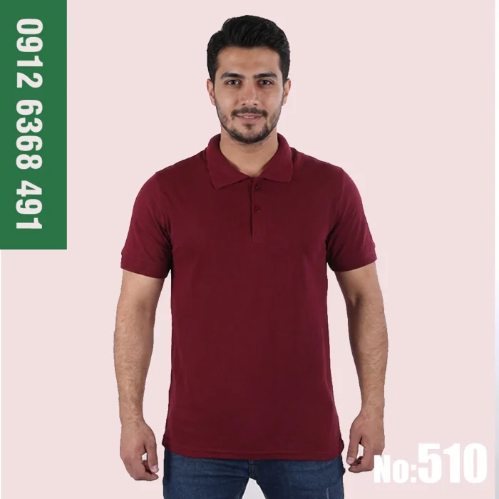 تیشرت کار پوشکا جودون پنبه زرشکی