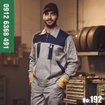 لباس کار مهندسی سیناورک استخوانی سرمه ای