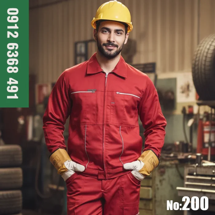 لباس کار مهندسی سیناورک قرمز