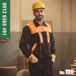 لباس کار مهندسی سیناورک مشکی زرد