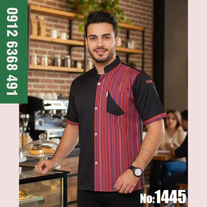 لباس-آشپزی-کیمیا-بهتاش-مشکی-kimiya-گارسون-روپوش