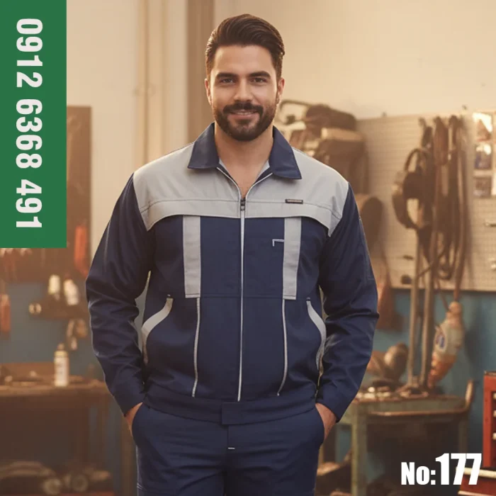 لباس کار مهندسی طرح آلفا نفتی استخوانی