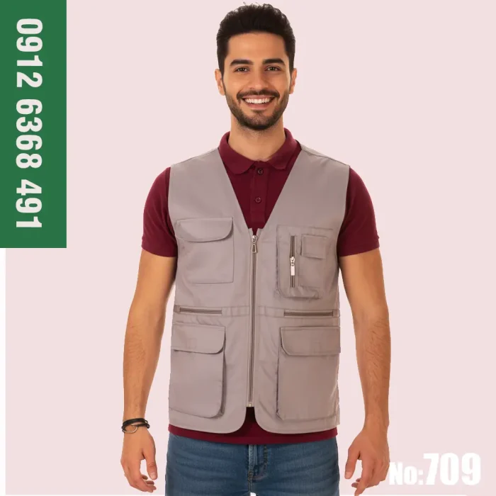 خرید جلیقه کار خبرنگاری مدل مهندسی فلامنت
