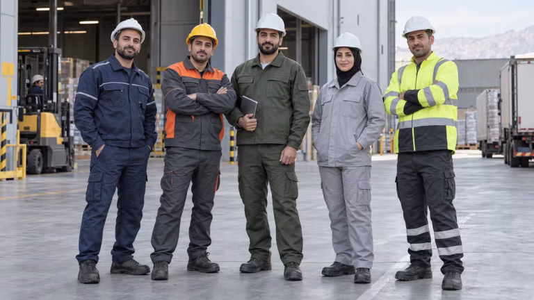 راهنمای انتخاب رنگ لباس کار؛ ایمنی، دیدپذیری و رنگبندی مشاغل